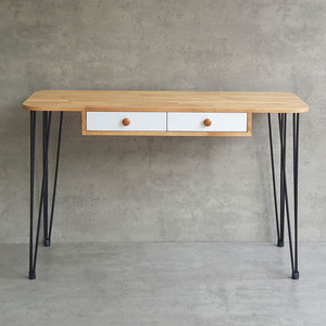 Modern Rubber Wood <b>Desk</b> with Hairpin Legs 120x50cm BD68110 - Product Image 4