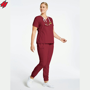 Conjunto de uniforme de enfermera de Spandex para mujer de alta calidad, uniformes de limpieza de odontología, suministro de fábrica nuevo - Product Image 2