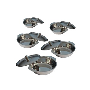 Bol à deux poignées latérales en acier inoxydable personnalisé 22cm du Bangladesh Vente en gros pas cher pas cher pas cher et de différentes tailles - Product Image 2