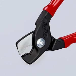 กรรไกรตัดสายเคเบิลและตัดสายไฟ Knipex StepCut ด้ามจับเคลือบพลาสติก - Product Image 4