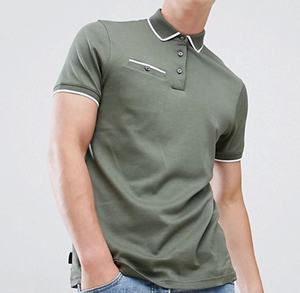 Camiseta de golf antiarrugas para hombre con logotipo personalizado, ropa deportiva para exteriores para camisas, serigrafía promocional de algodón 100% - Product Image 1