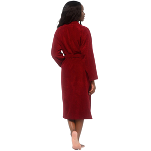 Peignoir en coton unisexe de luxe pour hommes et femmes | Peignoir éponge absorbant doux - Product Image 6