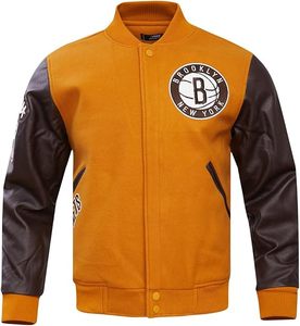 Chaqueta Bomber Bordada de los Lakers de Los Ángeles, con Mangas de Cuero Negro y Ribete en Contraste, Chaqueta Deportiva Clásica para Adultos - Product Image 6