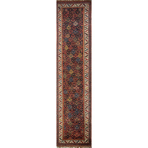 Alfombra de Lana Anudada a Mano Kiaan Blue Paem-35, Alfombra Rectangular para Sala de Estar con Patrón Geométrico de Gran Área, para Adolescentes, para Pasillo - Product Image 1