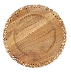 Assiette de présentation en bois de qualité supérieure, taille personnalisable, look élégant, pour la maison et la cuisine - Product Image 6