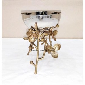 Quemador y soportes de incienso pulido brillante chapado en oro fundido de aluminio de diseño Simple, suministros de accesorios de fragancia para el hogar y el Hotel - Product Image 6