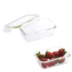 Rectangular Glass Airtight Container 550 ml. 16.7 x 11.8 x 6.2 (h) cm. - Product Image 5