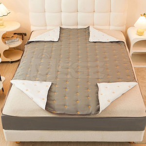 Lightweight Knitted Quilted Non-<b>Waterproof</b> Eco-Friendly Polyester Mattress <b>Protector</b> Soft <b>Bed</b> Protection Cover for Home Hotel - Product Image 4