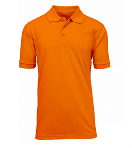 Polo de manga corta para hombre, camisa personalizada de alta calidad, 100% algodón, Color naranja, talla grande, novedad - Product Image 5