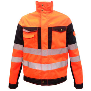 Chaqueta DE SEGURIDAD reflectante de alta calidad hecha en 2025 Material de poliéster transpirable OEM ODM Venta al por mayor Ropa de seguridad laboral Logo - Product Image 3