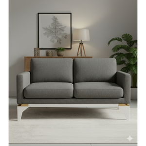 Pata de Mueble Venus-T17-W en Forma de T, de Plástico Blanco Resistente, de 17 cm, para Sala de Estar, Diseño Moderno para Sofá, Mueble para TV - Product Image 2
