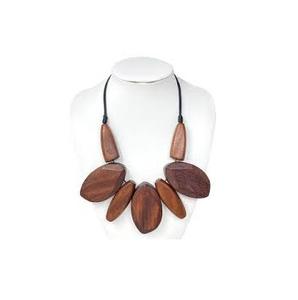 Collar de madera ecológica Fridley para mujer, artículo de regalo de fiesta, joyería de moda, el mejor collar de madera, embalaje personalizado y la mejor venta - Product Image 1