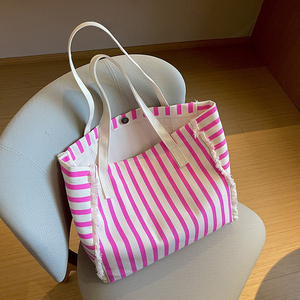 Customized <b>Large</b> Capacity Ladies Shoulder Handbags Cartoon Pattern Eco-friendly High Quality Canvas <b>Zipper</b> <b>Tote</b> <b>Bag</b> for Women - Product Image 5