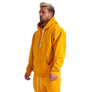 Luxe Hip Hop Plain Hoodies Hommes Blanc Diverses Couleurs 100% Coton À Capuche Streetwear Surdimensionné Coton Lourd Hoodies - Product Image 1