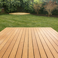 Plancher de terrasse extérieur en bois massif durable, résistant aux intempéries, pour jardin et patio