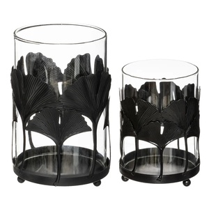 ที่ใส่ทีไลท์ตกแต่งคริสต์มาสสีดำ5สีสำหรับตกแต่งบ้านทำจากโลหะคุณภาพสูง53.5x8.5x17ซม. - Product Image 2