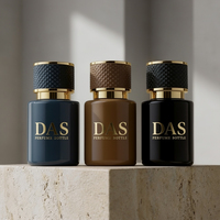 Flacon de parfum personnalisé sur mesure avec estampage à chaud professionnel et emballage cadeau élégant à ouverture angulaire