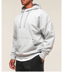 Nouvel arrivage de pulls à capuche et sweatshirts pour hommes de grande taille Streetwear Quick Dry Drop Shoulder Pullover Hoodies Unisex - Product Image 3