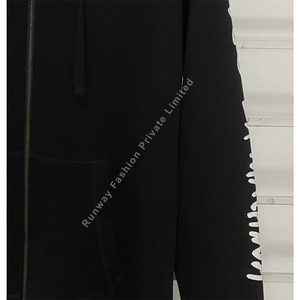 Sweat-shirts à capuche pour hommes en Spandex/Coton, personnalisables, doublés, anti-plis, respirants, tissés, couleur unie, coupe classique, décontractés, hiver - Product Image 3