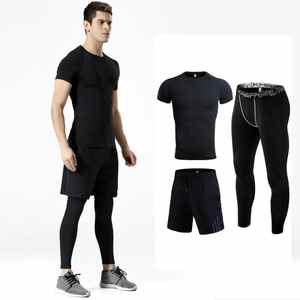 Custom <b>Men's</b> <b>Yoga</b> Set <b>Shorts</b> Front Solid Color Hot Selling Fashionable 2 Piece Gym Wear Spandex/Polyester Anti-Static High Waist - Product Image 5