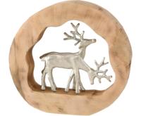Cercle en bois humain poussant la décoration de la maison étagère et décoration de table article prix de gros placage électrique
