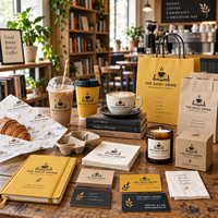 Fournitures pour librairies et cafés de la marque AT PACK avec gobelets personnalisés, sacs en papier, gobelets en plastique et solutions d'emballage à emporter