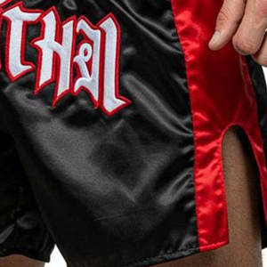 Los pantalones cortos de Muay Thai Premium para hombre más vendidos, diseño personalizado, transpirable, secado rápido, poliéster/algodón, ropa de artes marciales de talla grande - Product Image 4