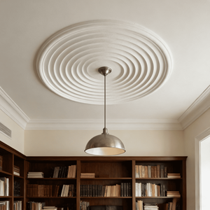Rose de plafond GRG Florentine personnalisée avec un diamètre de 650 mm et une profondeur de 75 mm pour hôtels et usage extérieur, design graphique possible - Product Image 4