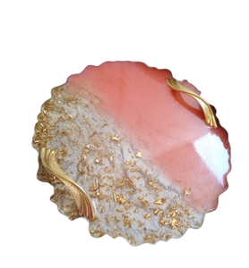 Plateau en résine à fleurs de taille personnalisée plateau en résine fabriqué à la main de qualité standard plateau de service élégant pour la décoration intérieure - Product Image 6