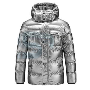 Abrigo de burbujas para hombre, chaqueta de invierno, acolchado, prendas de vestir OEM exteriores, logotipo personalizado, fábrica, venta al por mayor, moda acolchada con capucha de calle alta - Product Image 1