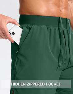 Wholesale Solid Eco-Friendly Breathable Gym <b>Shorts</b> for <b>Men</b> with Drawstring Closure and Moisture Wicking <b>Mesh</b> - Product Image 3