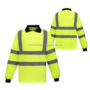 Chaleco de Seguridad Reflectante de Alta Visibilidad, Camiseta Polo de Manga Larga con Logotipo Personalizado, Ropa de Trabajo para Hombre - Product Image 4