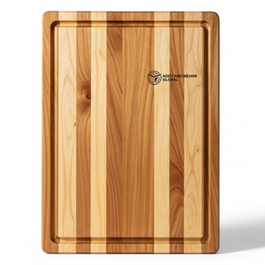 Conception réversible de planche à découper en bois naturel pour le service et la préparation des aliments - Product Image 2