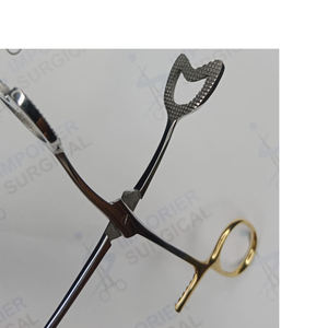 Pinzas de esponja de acero inoxidable instrumentos quirúrgicos abrazaderas hemostáticas médicas herramientas de ginecología suministro de hospital al por mayor - Product Image 1