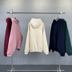 Sudaderas con capucha de algodón grueso de gran tamaño de alta calidad 400GSM con estampado personalizado Unisex para hombre, sudaderas con capucha, ropa - Product Image 2