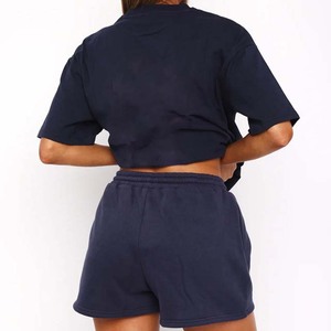 Loq MOQ Streetwear Set Material de algodón Impresión de logotipo personalizado 2 piezas Casual Ligero Transpirable Servicio OEM disponible - Product Image 6