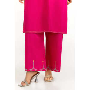 IPSTD-77103 Traje de Verano Casual de Algodón para Mujer, 3 Piezas, Cambric Bordado, Transpirable, Manga Larga, Cuello Redondo - Product Image 4