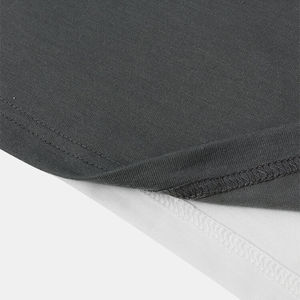 Camisetas de algodón con cuello redondo lisas ajustadas con estampado de bordado extragrande de calidad superior y talla grande con logotipo personalizado para hombre - Product Image 5