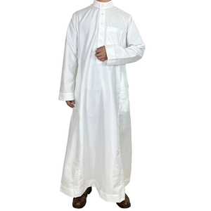 Cuello de banda tradicional Thobes Refinado Hombres modernos Ban-Collar Thobes Traje islámico formal e informal para hombres Thobe / Thawb - Product Image 5