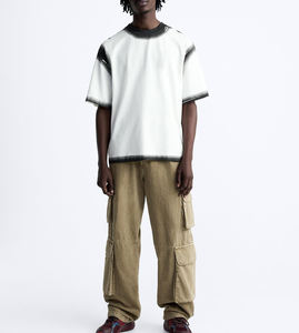 เสื้อยืดผ้าฝ้าย100% สำหรับผู้ชายเสื้อบ็อกซี่แบบลำลองสำหรับ2025เสื้อยืดธรรมดาขนาดใหญ่พิมพ์โลโก้รูปแบบสเปรย์ - Product Image 5