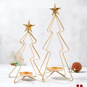 Bougeoir d'arbre de Noël Décor de fête pour l'ambiance de vacances Bougeoir d'arbre de Noël de vacances - Product Image 2