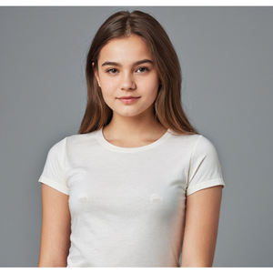 T-shirt classique pour filles en tissu doux et respirant, construction durable, confort doux pour la peau, adapté à un usage décontracté - Product Image 5