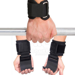 Ganchos de Neopreno Antideslizantes y Transpirables para Levantamiento de Pesas, Agarre Personalizado para Ejercicios de Fitness - Product Image 5