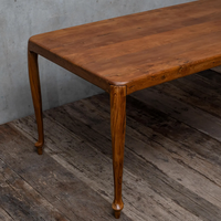 Table à manger rectangulaire minimaliste en placage de noyer Table basse rétro en bois massif pour le salon et le salon