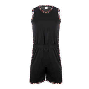 Uniforme de basket-ball vêtements de sport pour hommes de haute qualité 10 ensembles quantité minimale de commande Logo personnalisé respirant léger 100% coton Anti-UV - Product Image 1