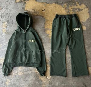 ชุดกีฬากันหนาวสำหรับผู้ชายชุดปักลาย DTG ติดหน้าจอโลโก้เทอร์รี่รุ่นเฮฟวี่เวท - Product Image 4