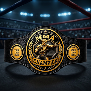 เข็มขัดแชมป์คาราเต้ UFC คิกบ็อกซิ่ง แบบสั่งทำพิเศษ ชุบโลหะ - Product Image 1