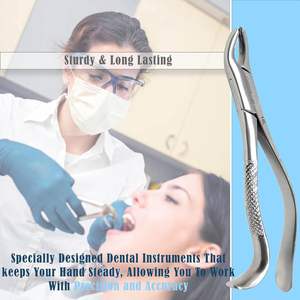 คีมถอนฟันสแตนเลสคุณภาพสูง สำหรับเด็กและผู้ใหญ่ ใช้งานระดับมืออาชีพ ด้ามจับตามหลักสรีรศาสตร์ ได้รับการรับรองมาตรฐาน CE - Product Image 4