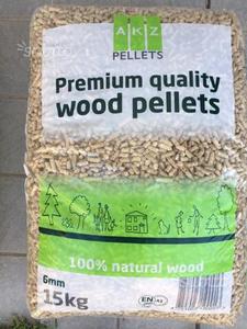Granulés de bois 15kg 6mm Qualité supérieure 100% bois naturel Teneur en cendres 0,6% Calorité 4800J Humidité 8% pour système de chauffage - Product Image 3