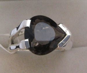 แหวนทองแท้18K สำหรับผู้ชาย925เงินแท้ประดับพลอยอเมทิสต์โรเดียมชุบเครื่องประดับชั้นดี - Product Image 1